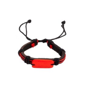 Bracelet en pierre -  Rouge