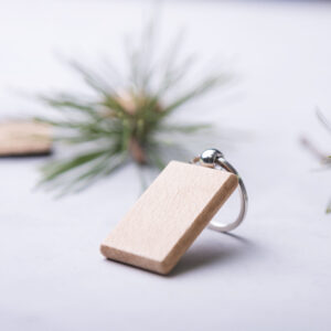 Porte-clés Rectangulaire Pelton - Bois