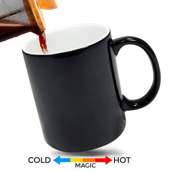 Mug magique pour sublimation - Noir – Image 2