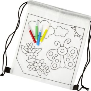 Sac à dos pour enfants à colorier - Blanc
