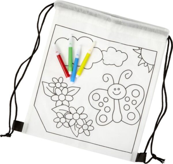 Sac à dos pour enfants à colorier - Blanc