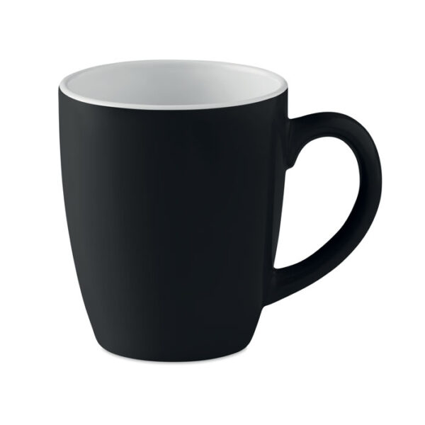 Mug en céramique couleur Trent - Noir