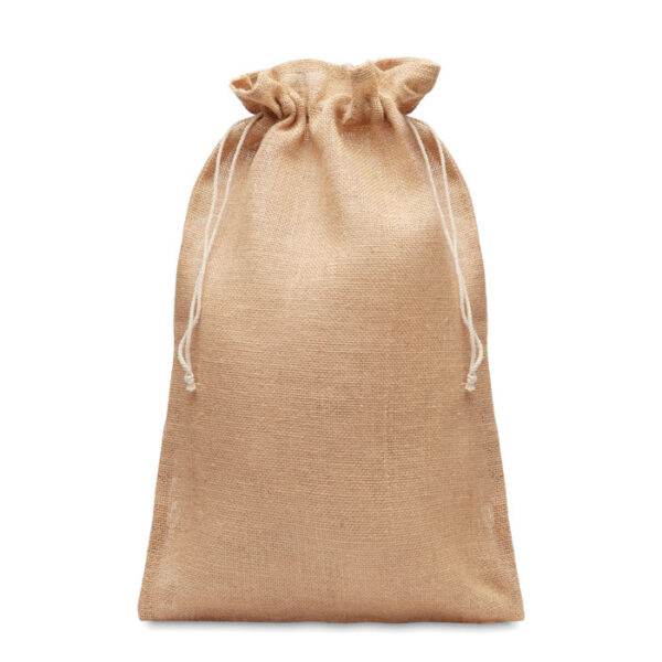 Sac à cordon en jute - Naturel