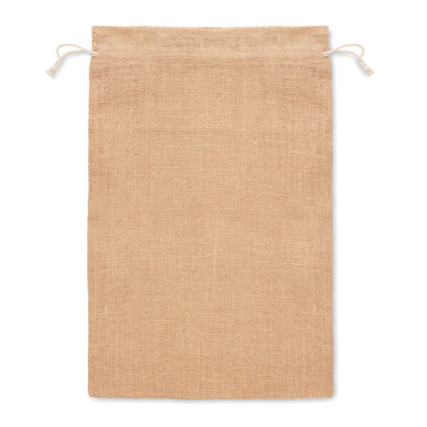 Sac à cordon en jute - Naturel – Image 3